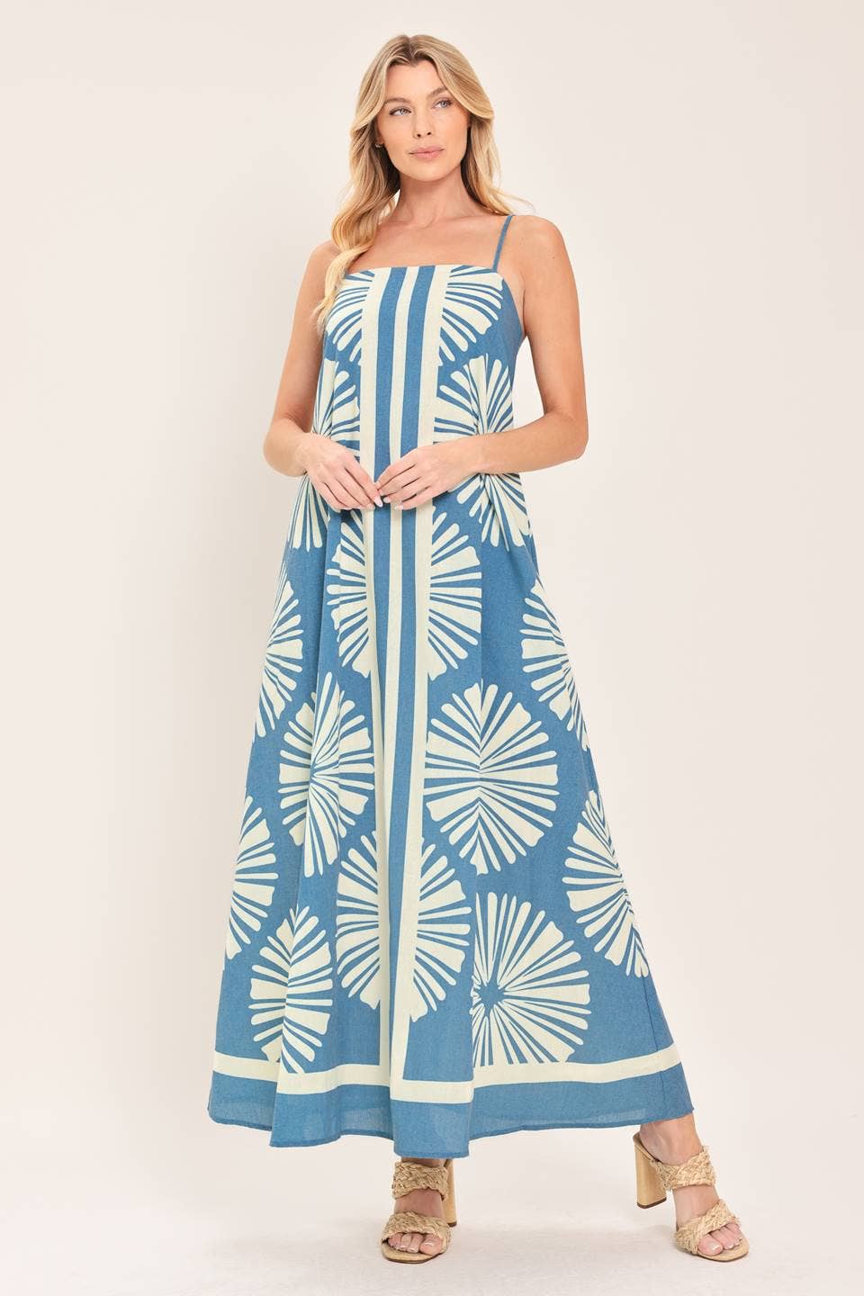 Blue Fan Maxi