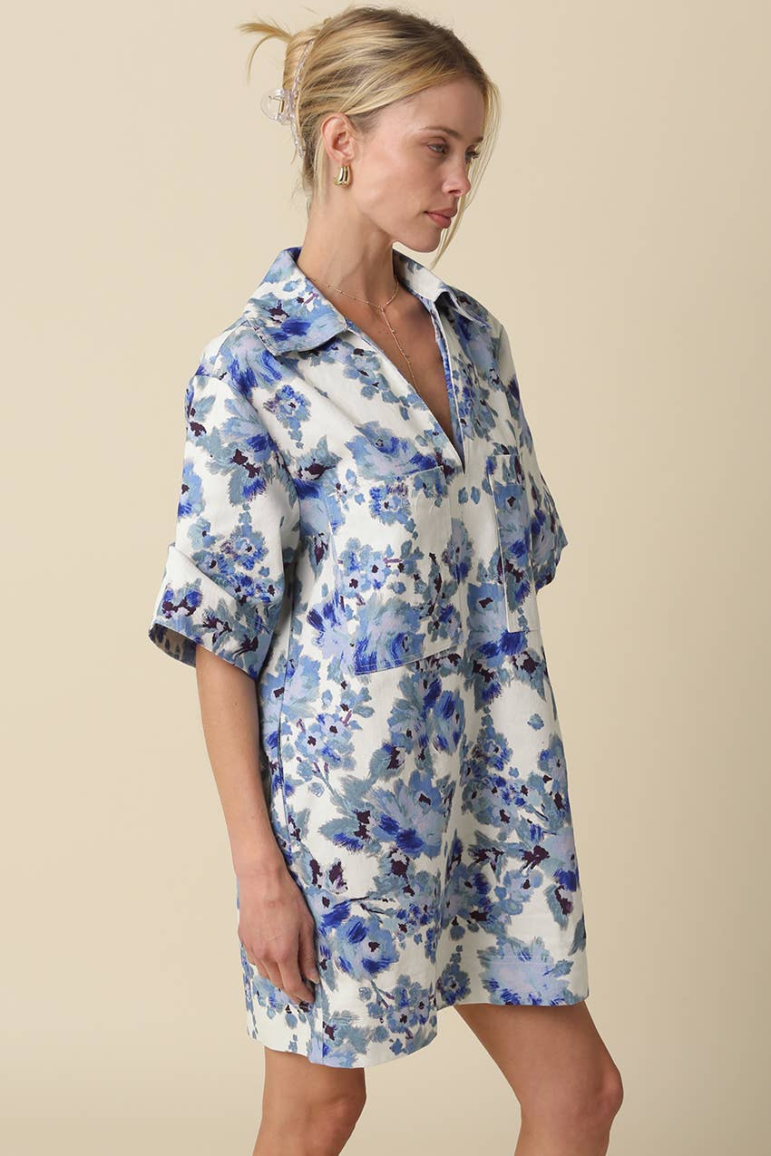 SALE Carley Floral Collared Dress