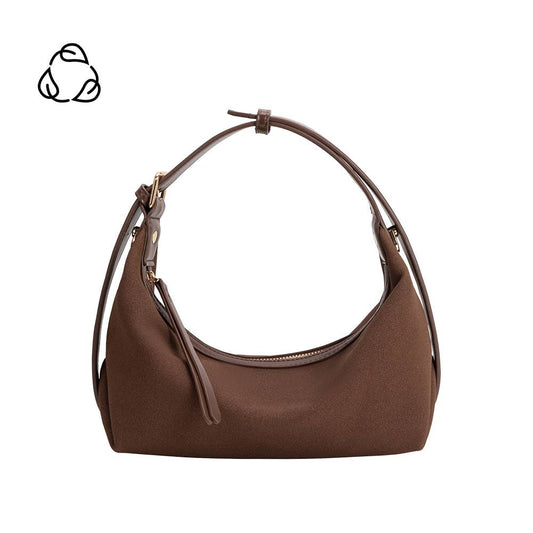 Lilith Brown Vegan Suede Top Handle Bag Pre-Oder 8/15