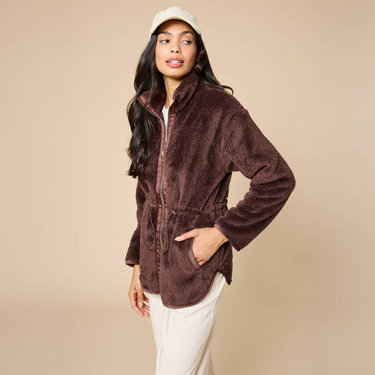 Dream Plush Jacket in Espresso