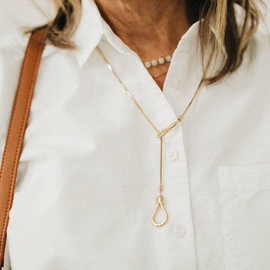 Lariat Toggle Necklace - WATERPROOF