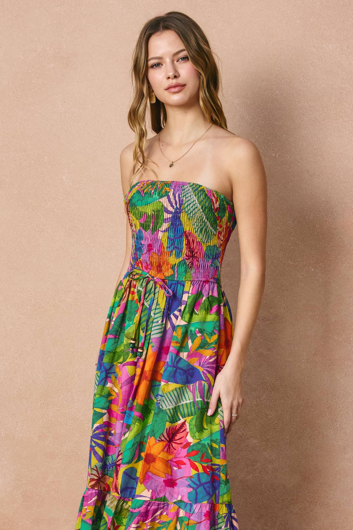 Botanica Smocked Tube Dress