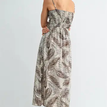 Leaf Print Dress