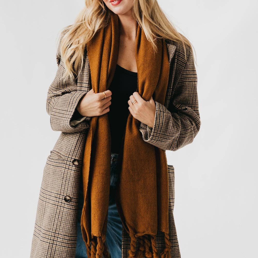Twyla Twisted Tassel Scarf: 3 Colors