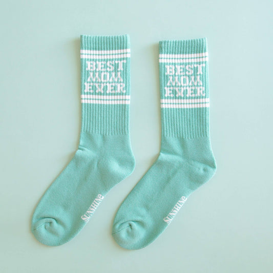 Best Mom Ever Ribbed Socks