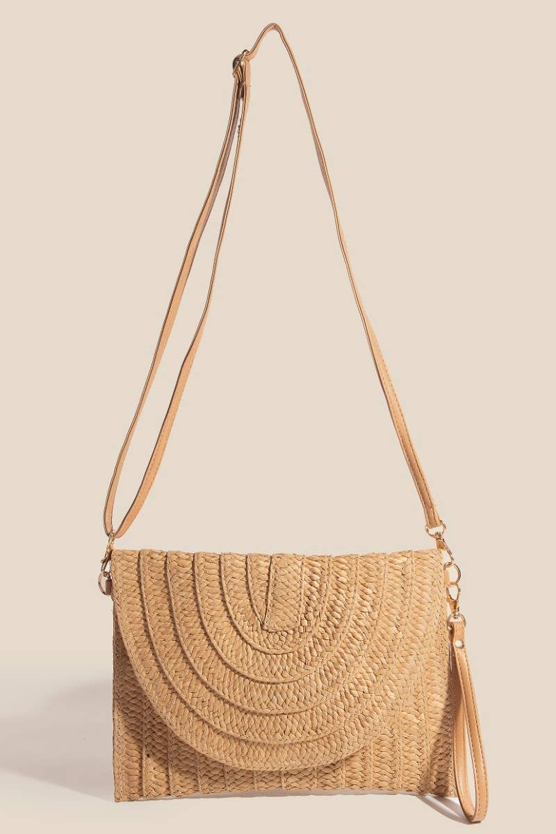 Layered Braided Envelope Clutch