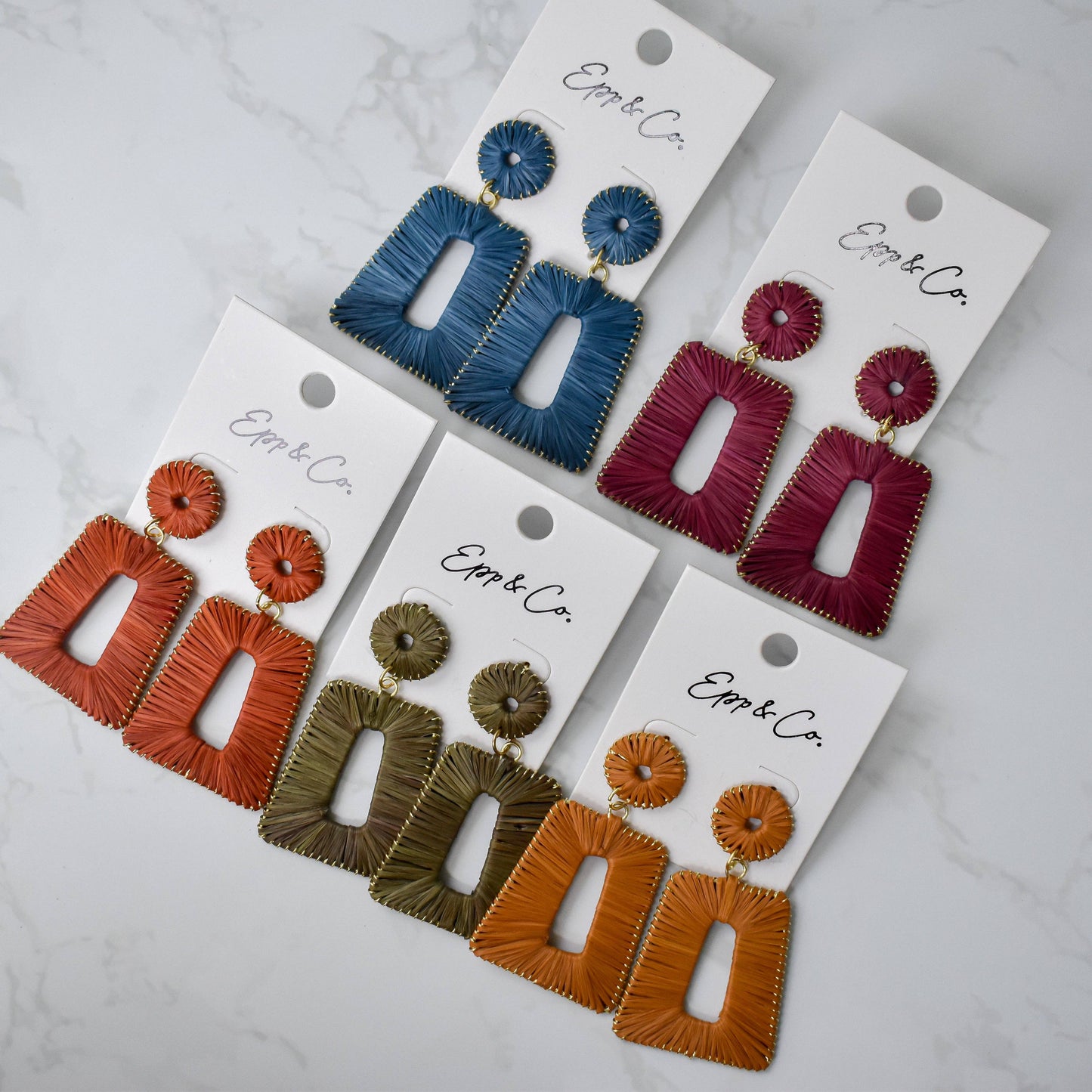 Bell Raffia Drops - 5 Colors