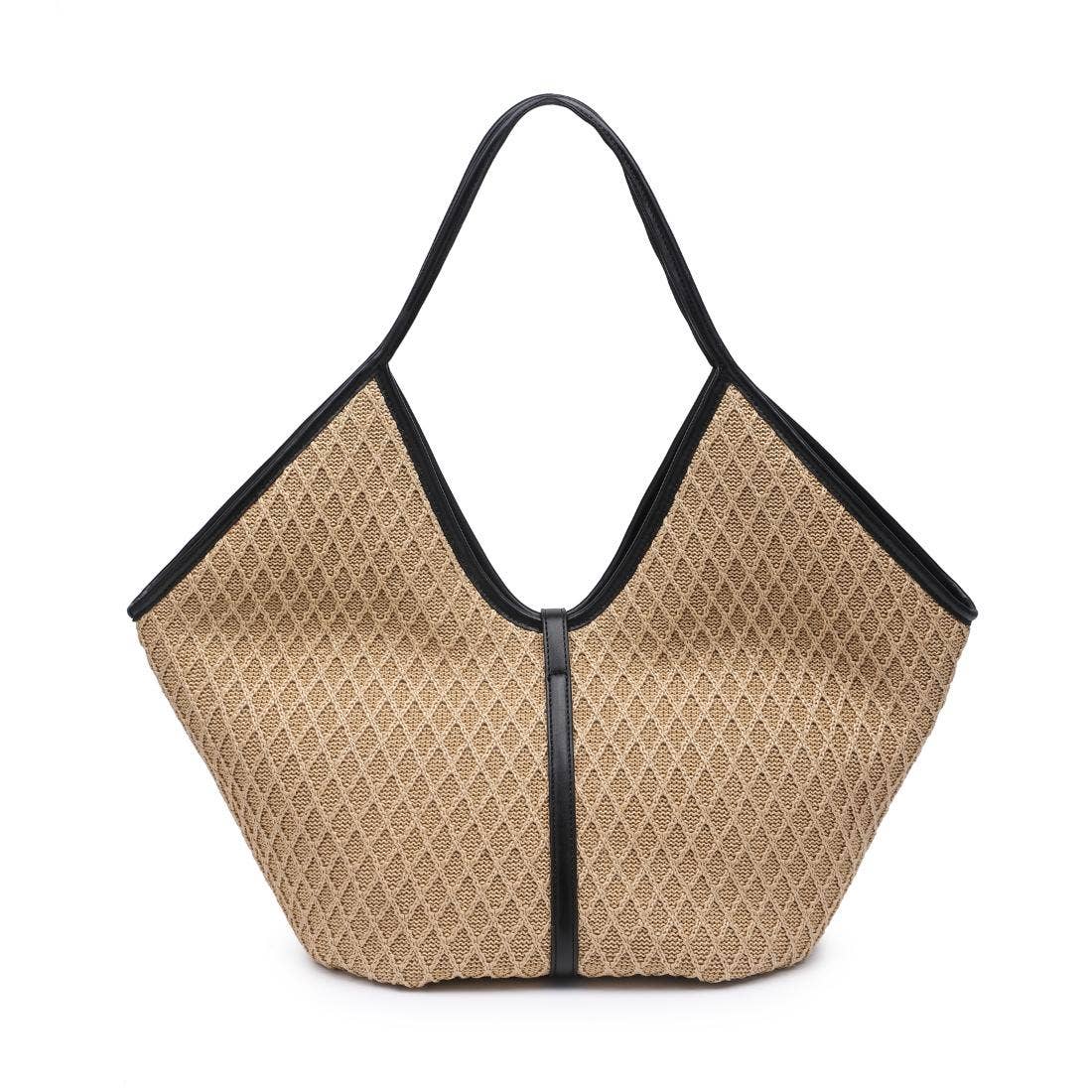 Cienna Tote: Natural Black