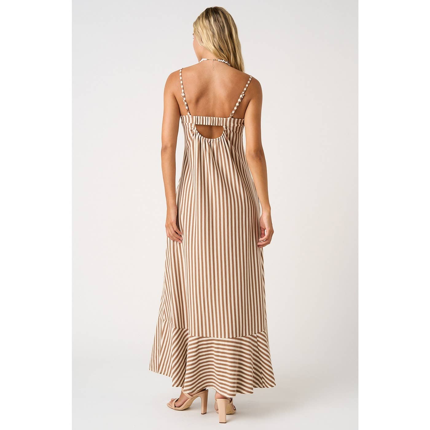 Mocha Striped Maxi
