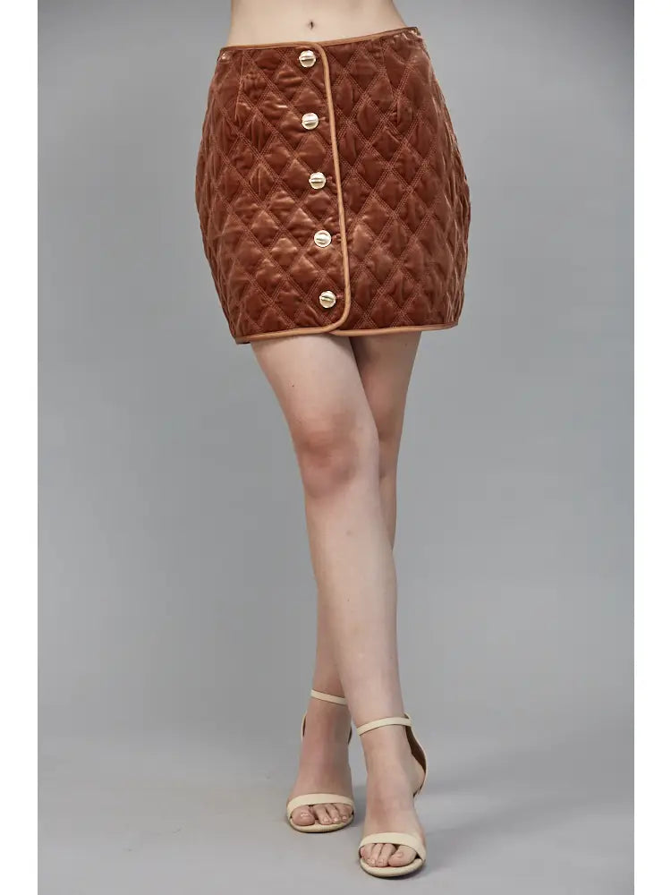 Quilted Crush Mini Skirt
