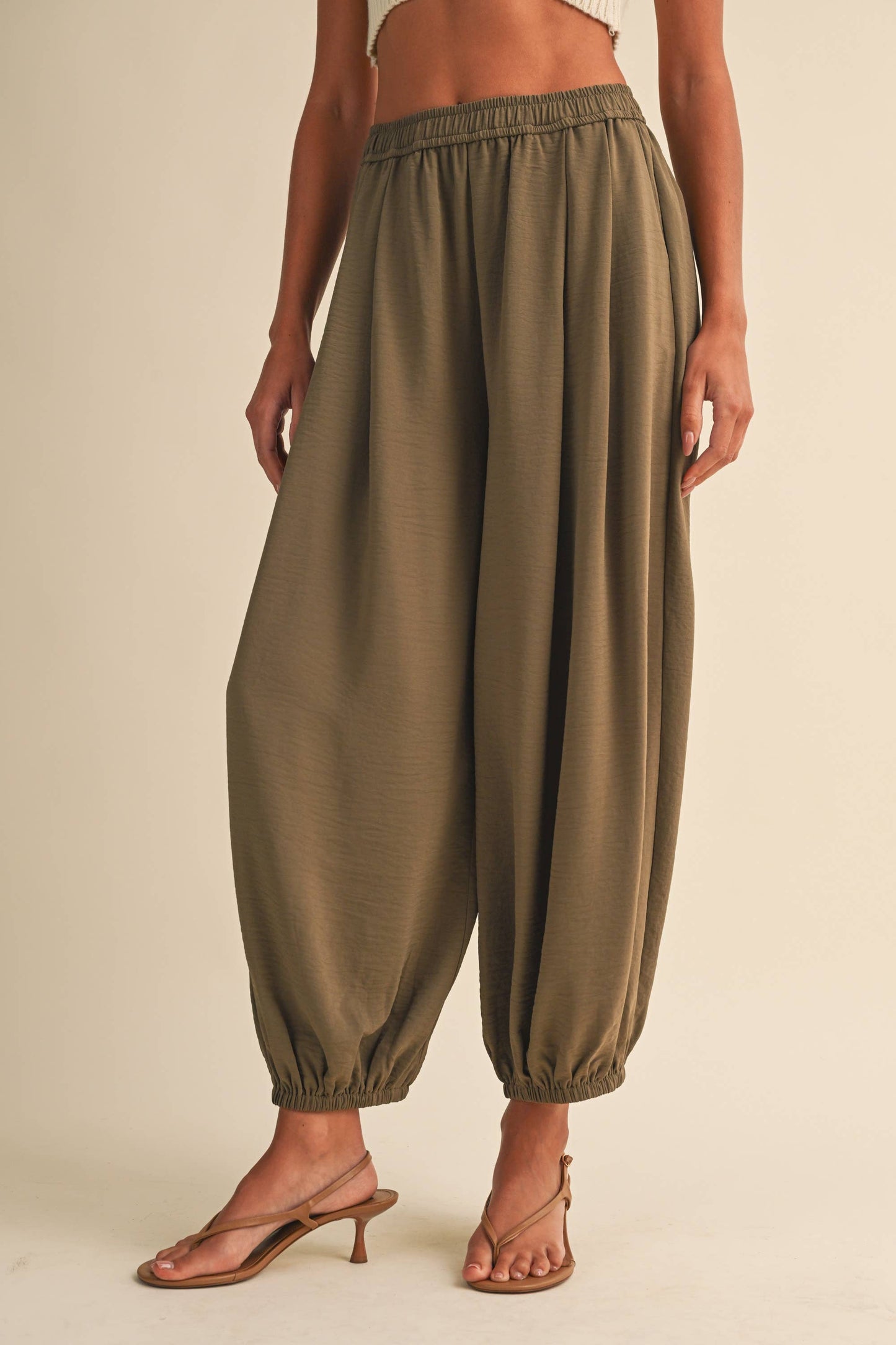 Olive Balloon Pant