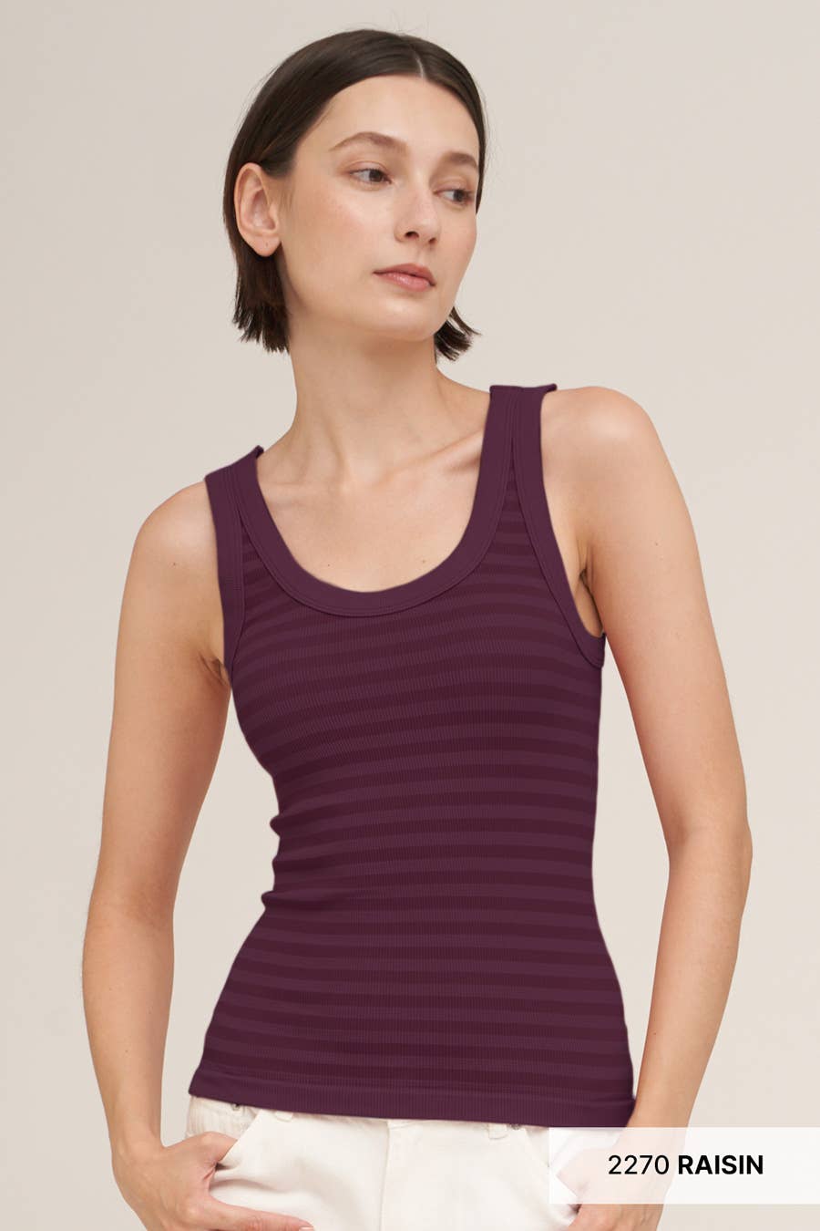 Reversible Striped Tank Top