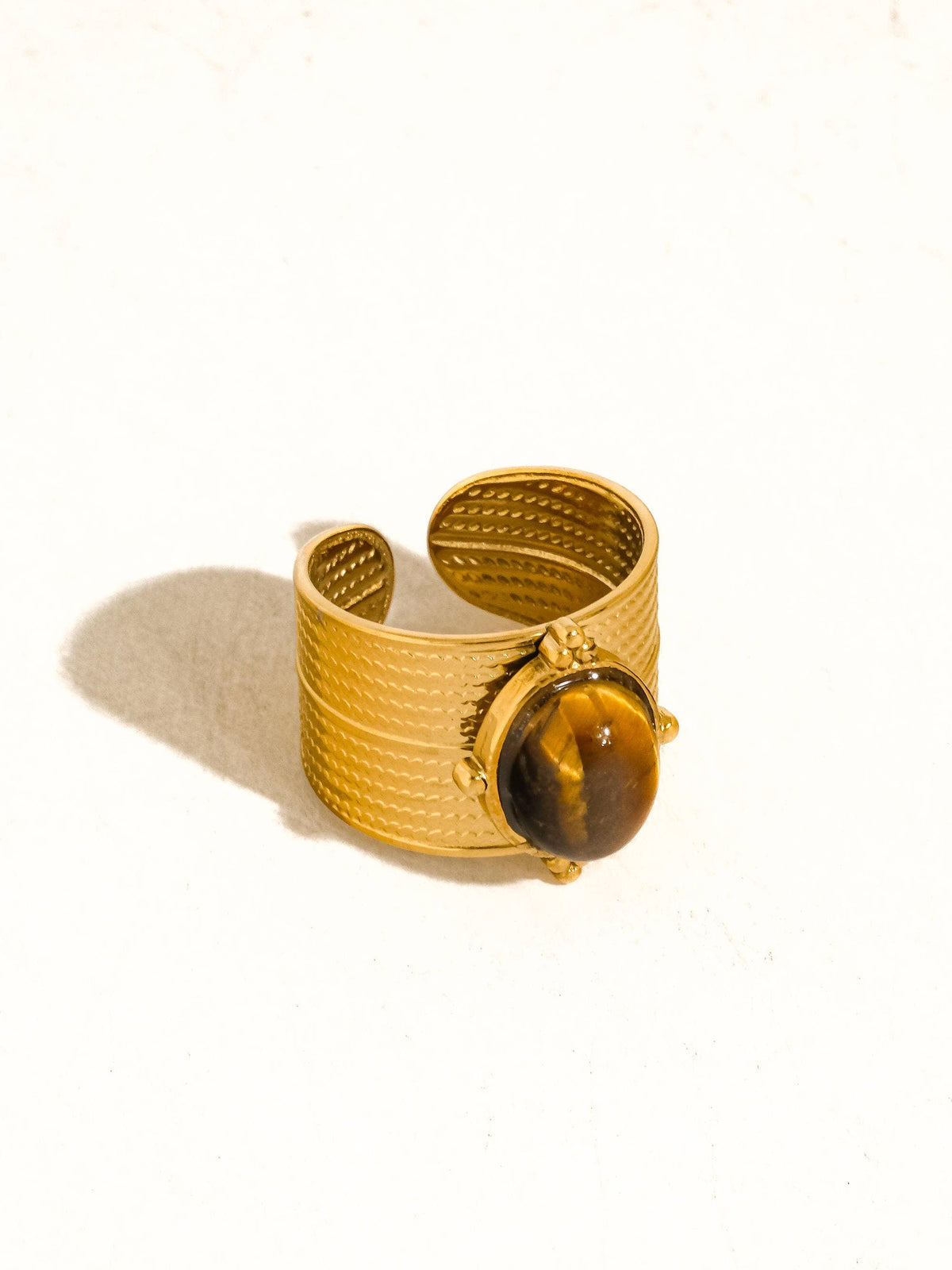 Oasis 18K Gold Adjustable Ring - 2 Colors
