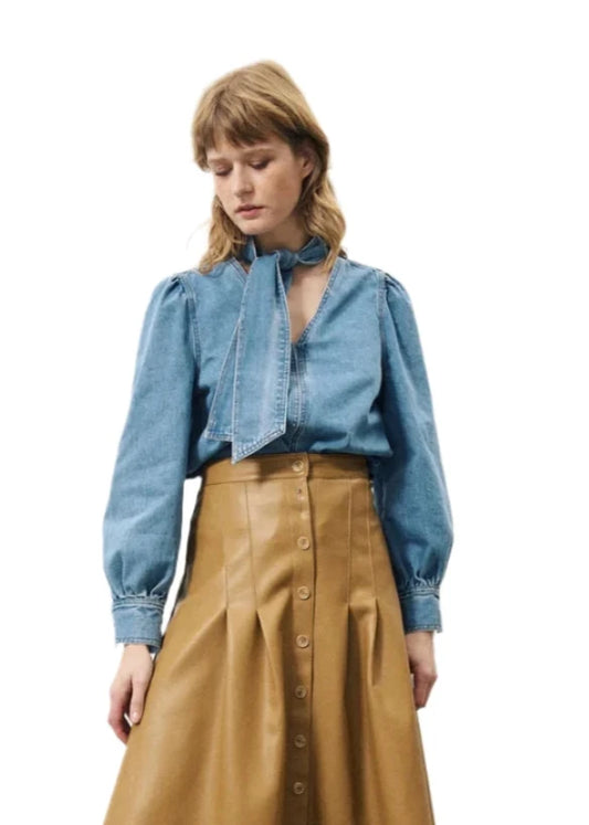 Abelone Denim Top