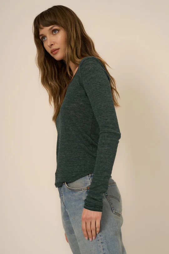 Angel Baby Ribbed Scoop Longsleeve Tee