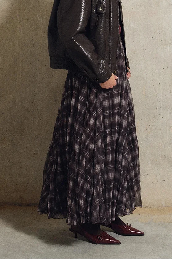 Checkmate Maxi Skirt