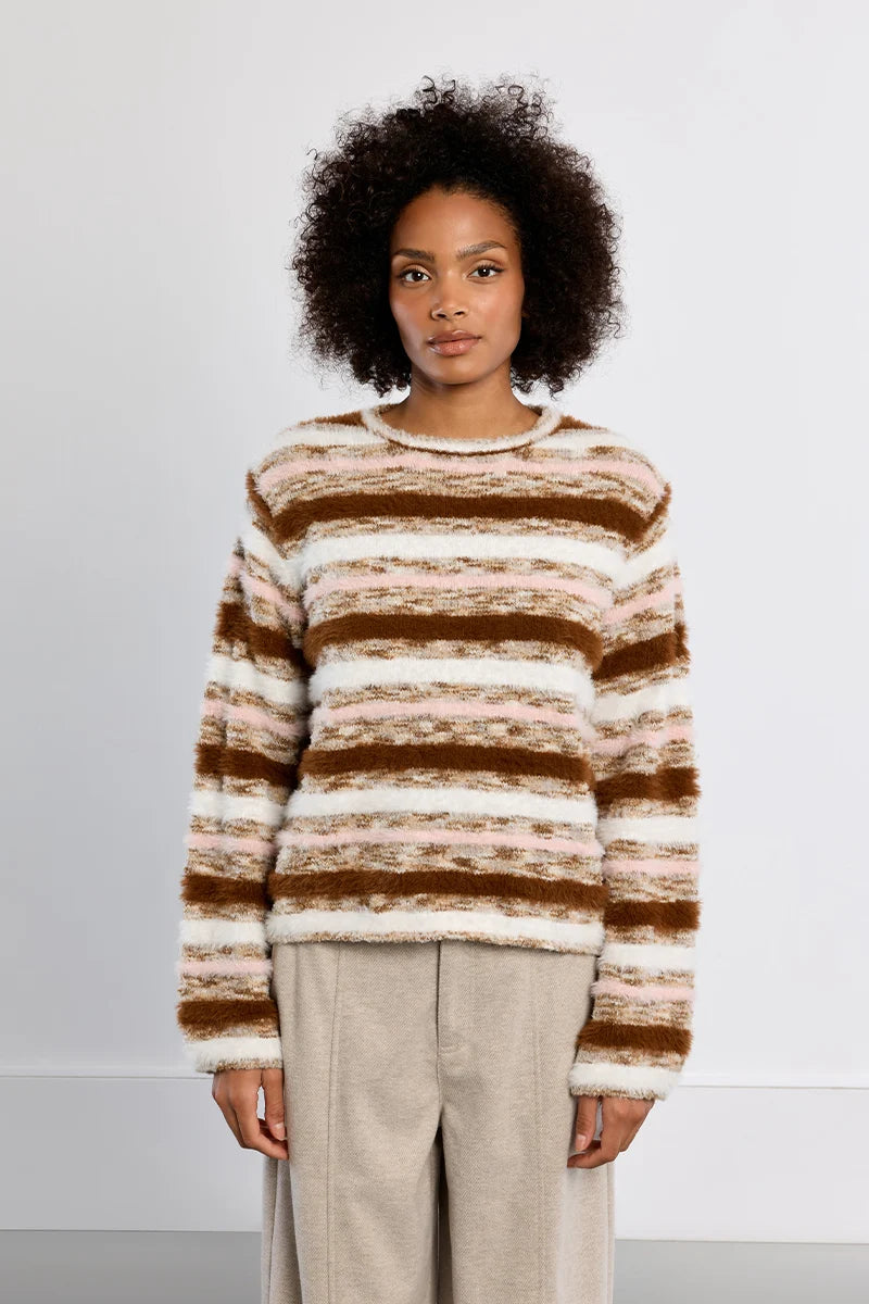 Striped Flamingo Sweater