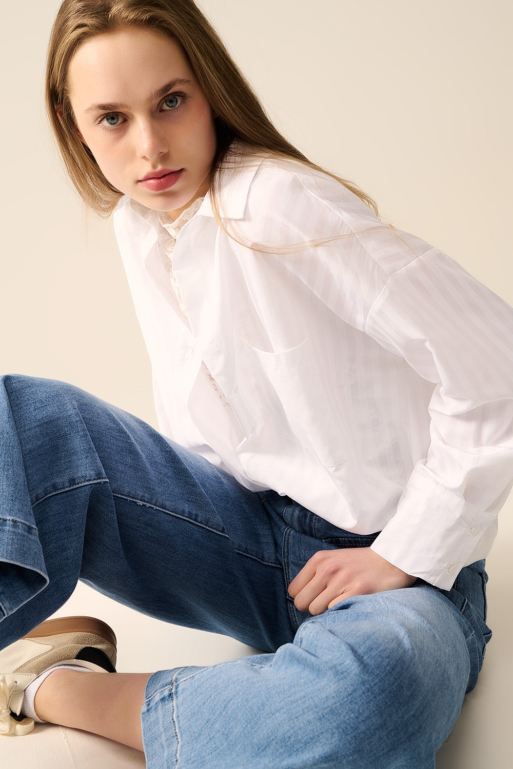 Relaxed Striped Blouse