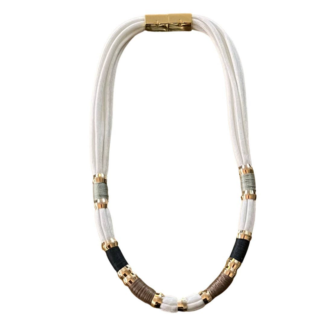 Holst & Lee Colorblock Necklace - Dark and Stormy