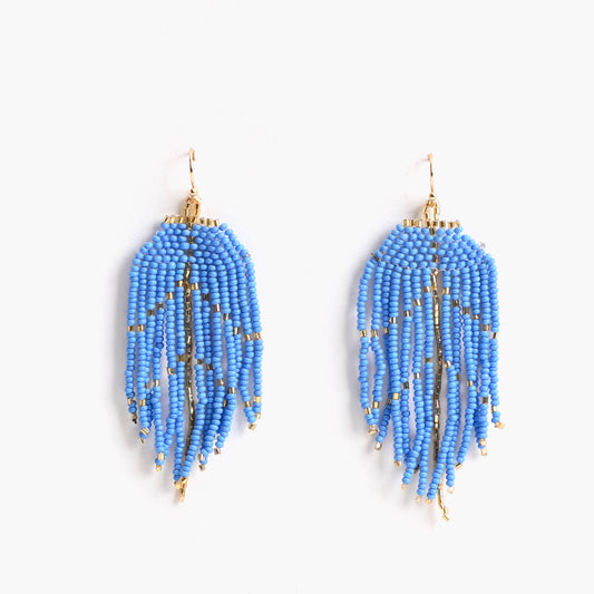 Feather Blue Light Earrings